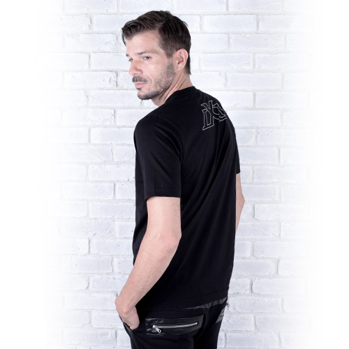 Back logo T-shrit Type-B Black