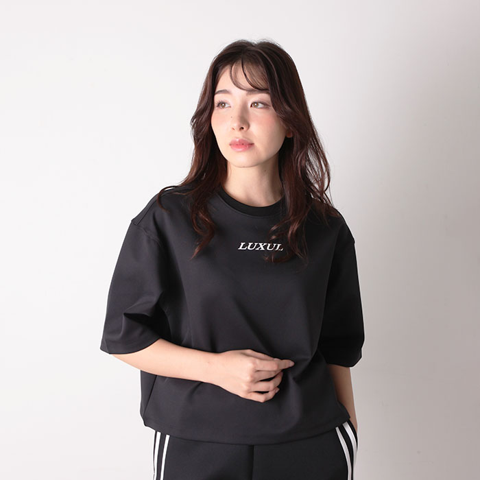 Wide-fit T-shirt Black